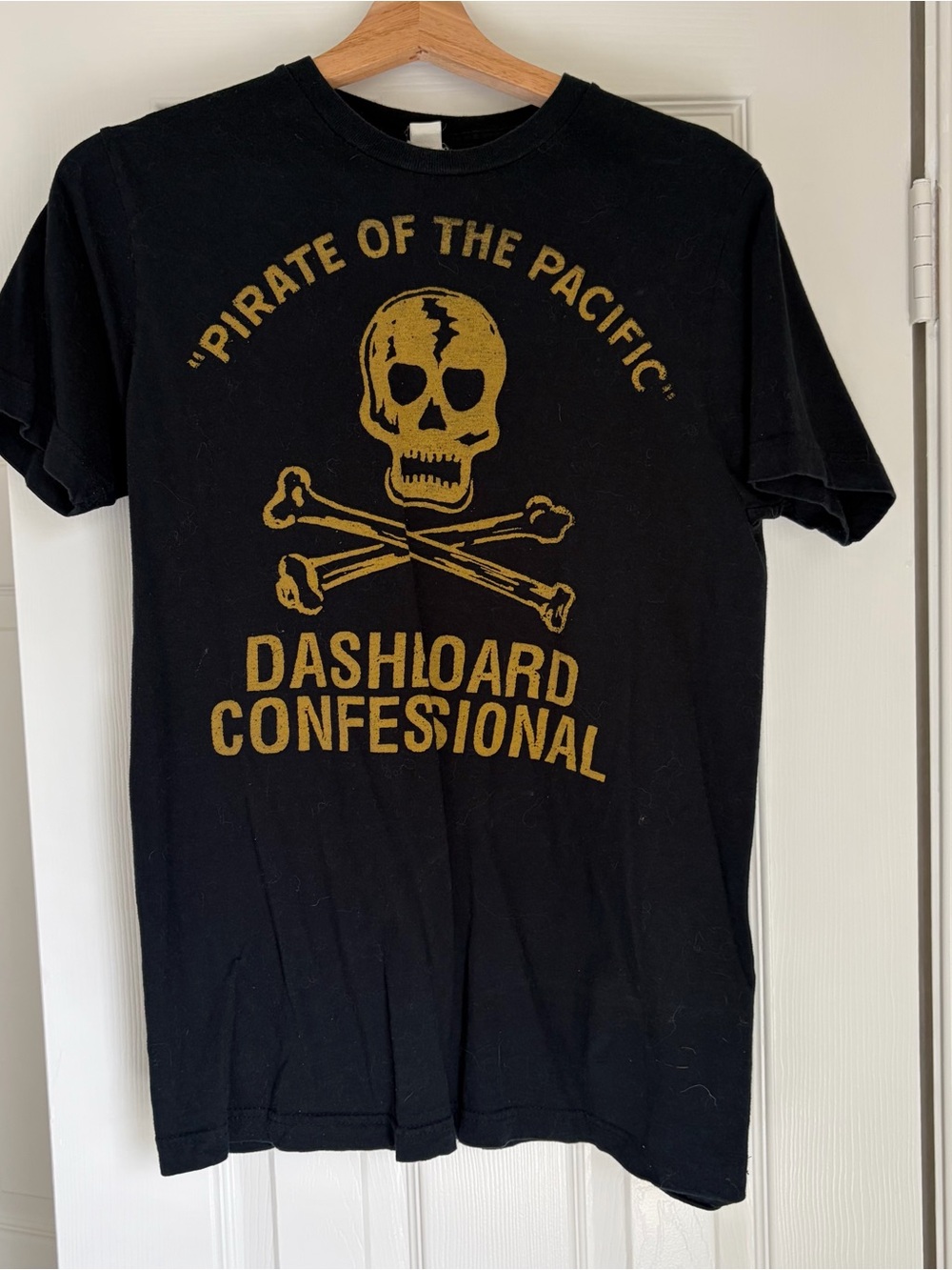 Vintage Dashboard Confessional "Pirate of the Pacific" Black T‑Shirt